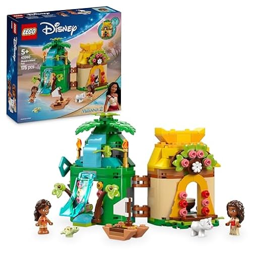 LEGO | Disney Vaiana 2 Diversión en la Isla con Vaiana - Juguete Infantil con Casa de Muñecas, 2 Micro Muñecas Inc. Simea, Tobogán y Accesorios - Regalo de Cumpleaños para Niñas de 5+ Años 43260 | Ya disponible en tu tienda friki favorita! En mundofriki.es!