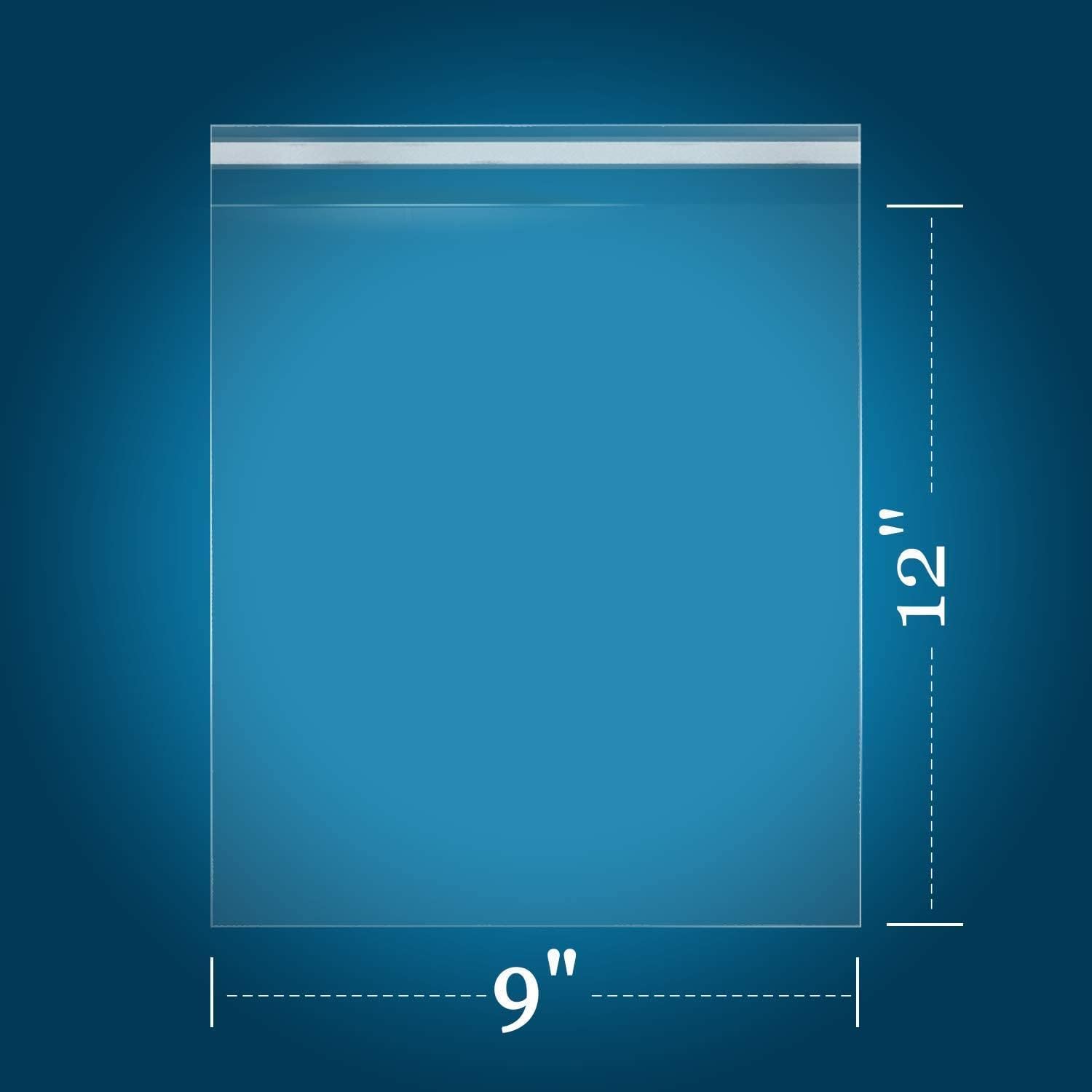 12x18 Inch Reclosable Ziplock Bags - 2 Mil Clear Plastic, Pack Of 100, For Clothing, Storage, Organizing
