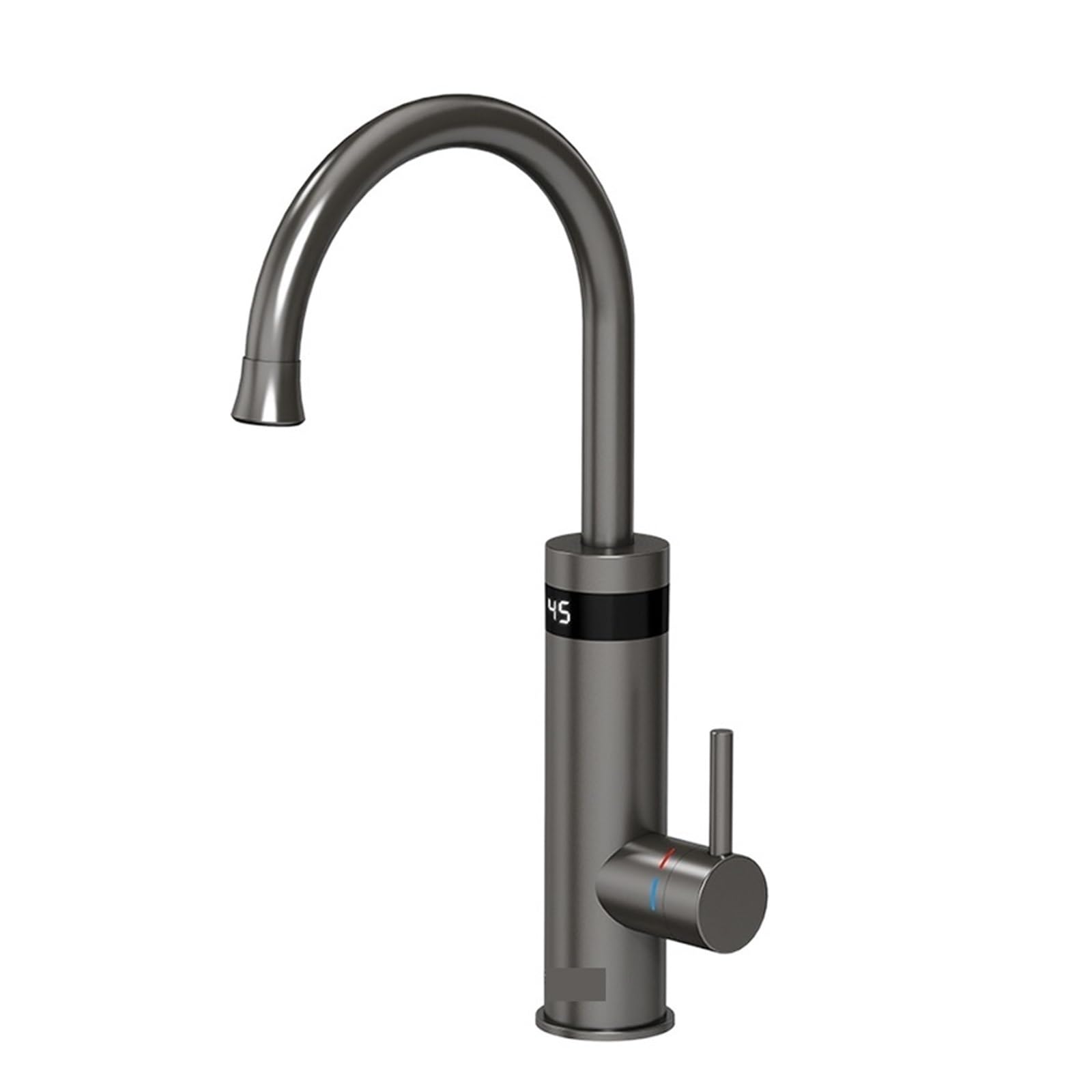 LNHHG Instant Hot Water Faucet,Gunmetal Grey Electric Faucet For Kitchen,Flowing Heater Tap Electric Water Heater(Gunmetal Grey)