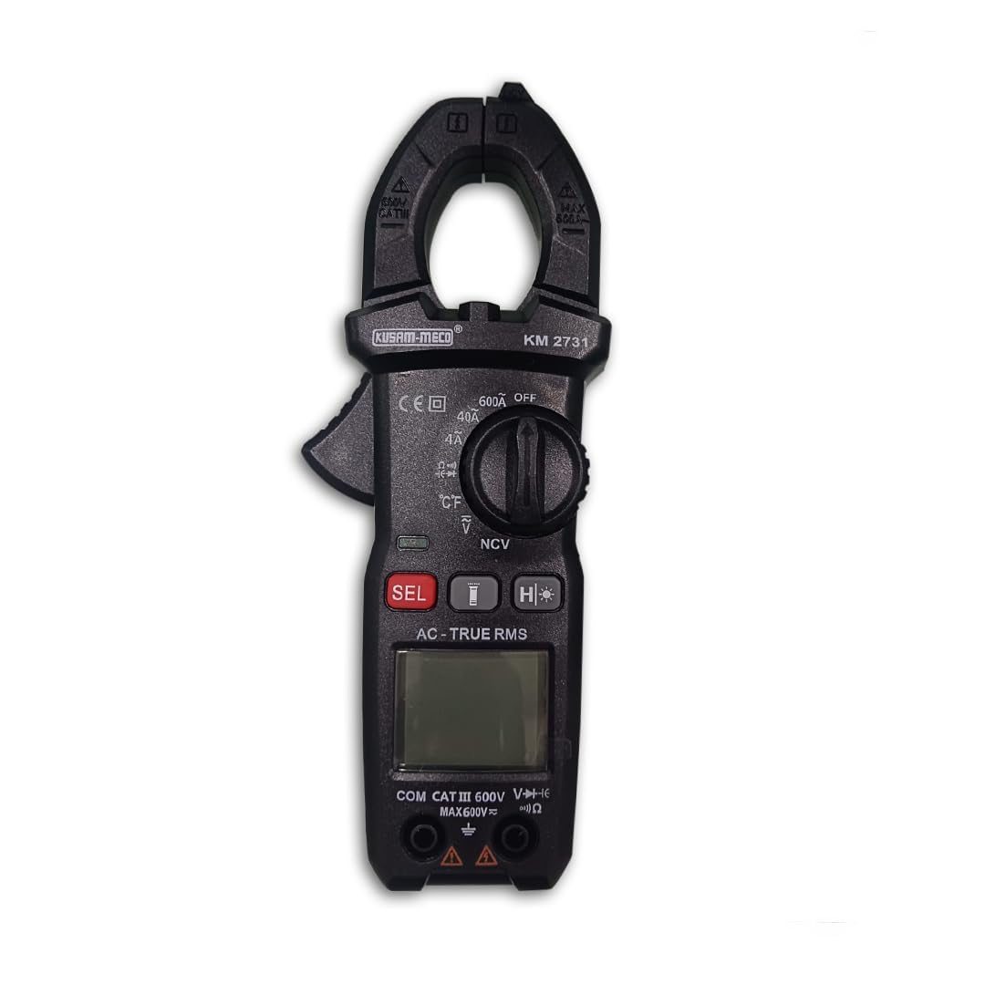 KUSAM-MECO 600A Ac TRMS Digital Clampmeter KM 2731 |Easy To Operate| 1 Year Warranty (B0CXJ1KPPV) Amazon Price History, Amazon Price Tracker