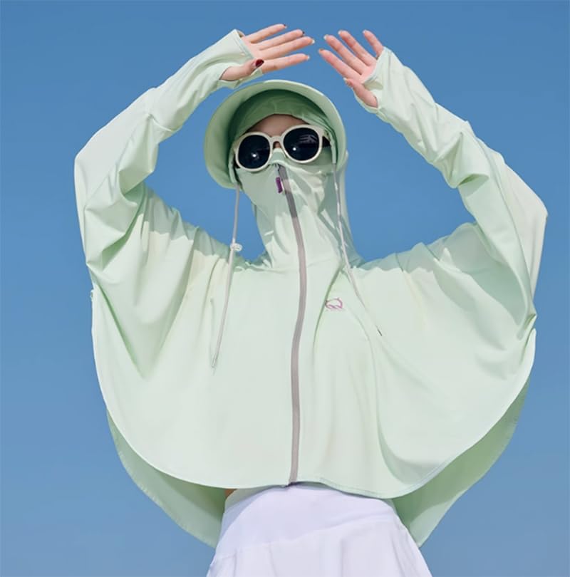 Vêtements de Protection Solaire Anti-UV Ultra-Respirants avec Capuche Intégrée