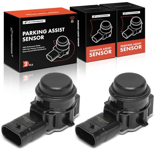 A-Premium 2-PC Reverse Backup Parking Assist Sensor Compatible with Tesla Models - Model S 2012-2021, Model X 2016-2021