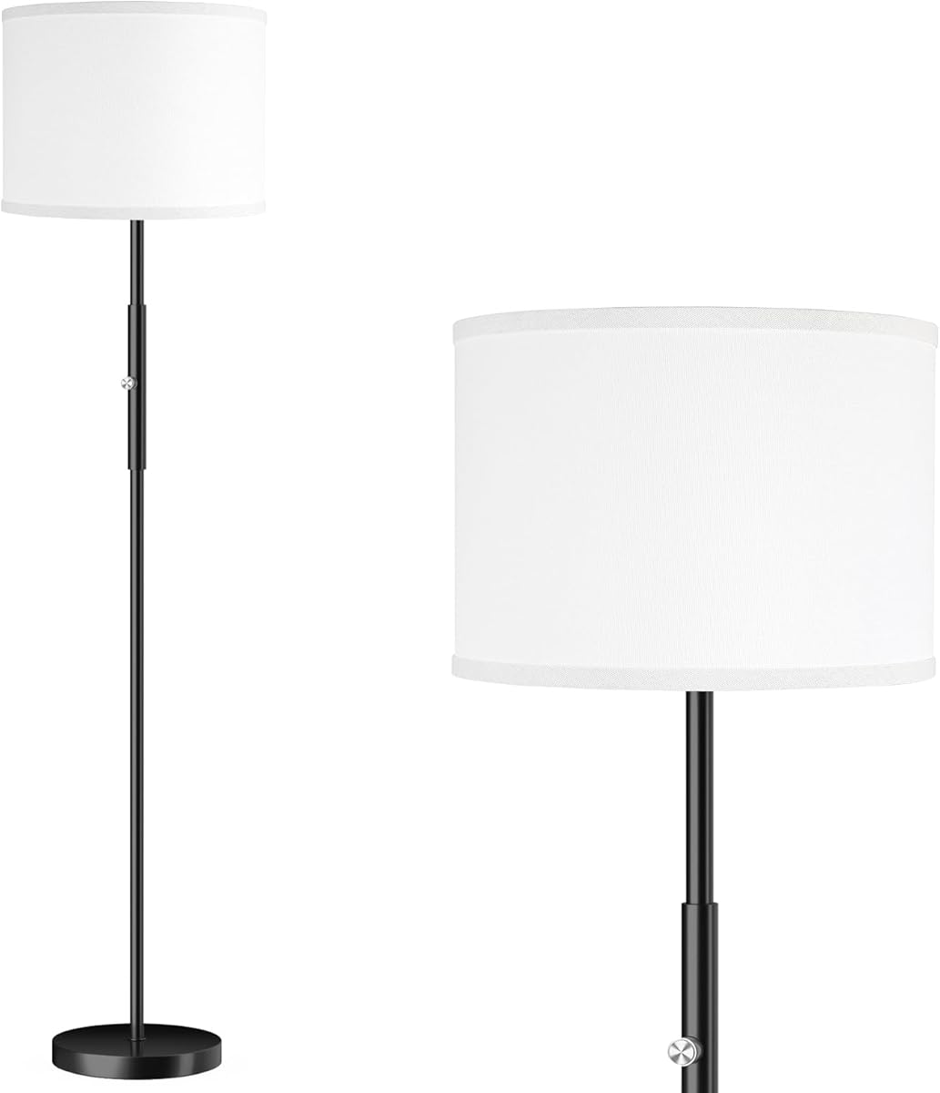 PARTPHONER Floor Lamp for Living Room Bedroom, 65’’ Modern Tall Lamp Simple Design Standing Lamps | 3 Color Temperature Rotary Switch Floor Lamp Suitable for Bedroom, Study Room, Office
