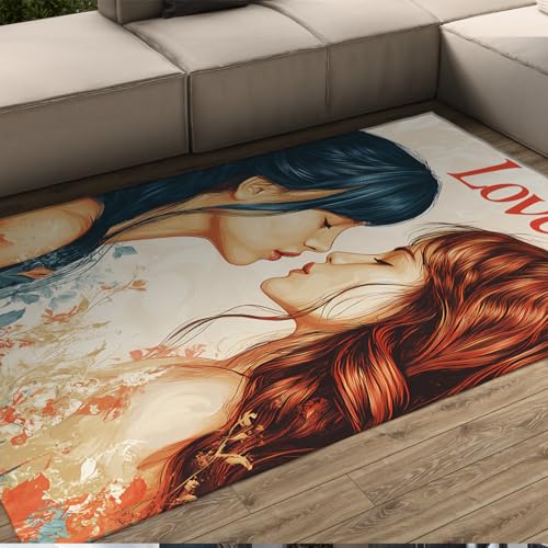 Machine à Tapis 180x240cm lavable et pliable Amour esthétique