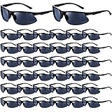 Kathfly 36 Pcs Safety Glasses Work Scratch Resistant Glasses Protective Safety Goggles Eyewear with Lens(Black)