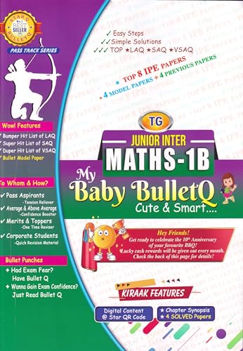 Image of TG My Baby Bullet Q Intermediate 1st Year MPC (Mathematics 1A & 1B, Physics & Chemistry) 2025-26 Edition | IPE Quick Revision & Exam Prep Guide | Set of 4 Books (English Medium)