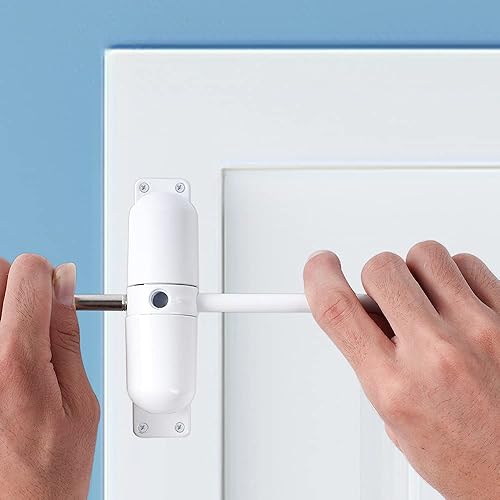 Miniatura 8 de Cierrapuertas automático, cierrapuertas de resorte de seguridad, fácil de instalar para convertir puertas con bisagras en cierre automático,