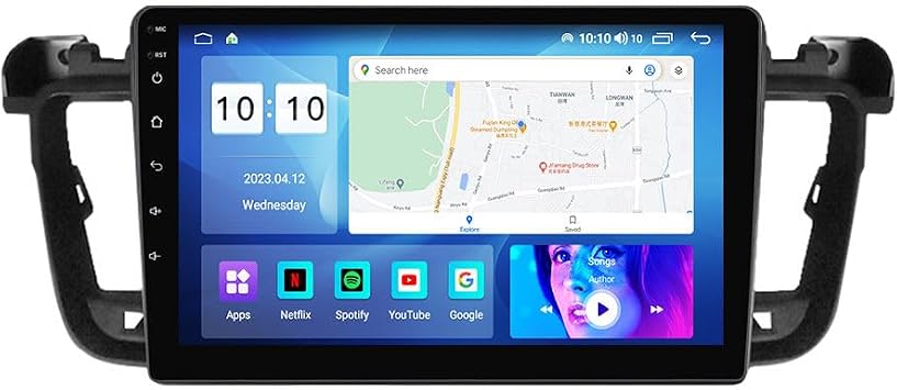 Android car Radio for Peugeot 508,9 inch Car Stereo Touch Screen Upgrade with Wireless CarPlay/Android Auto GPS Navigation WiFi AM FM Radio Head Unit,2G+32G