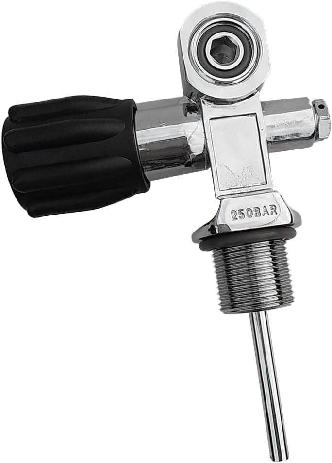 Dive Safely with Universal Tank Valve 250 Bar | Scuba Diving Pressure Valve | Weight Copper Material | Portable Scuba Tank Valve Thread for Underwater Exploration | Fits Standard