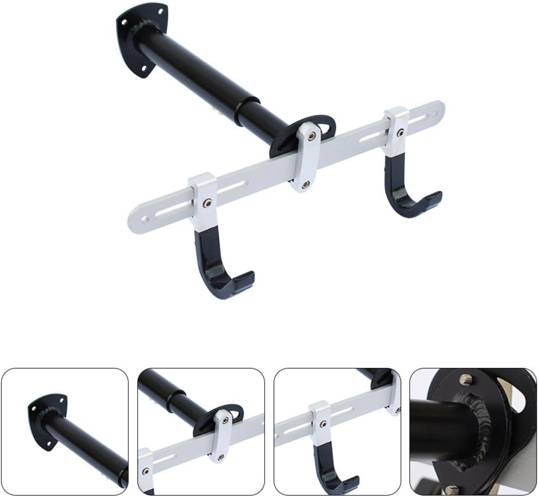Alipis Adjustable Bike Wall Hook Storage Rack with Holder, Bicycle Mount Rack for Indoor Garage Parking and Apartment Bike Storage