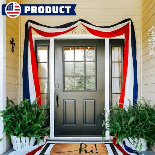 2Pack-Patriotic-Bunting-US-Flag-Decorations-4th-of-July-Decor-2×20-Ft-Large-Red-White-Blue-Banner-Veterans-Day-Memorial-Days-Celebration-Outdoor-Porch-Garden 2Pack Patriotic Bunting US Flag Decorations 4th of July Decor 2×20 Ft Large Red White Blue Banner Veterans Day Memorial Days Celebration Outdoor Porch Garden