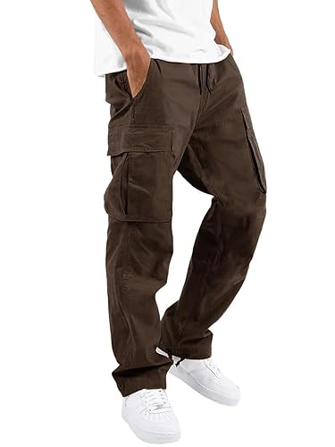 whox Mens Cargo Pants Casual Outdoor Hiking Pants for Men Athletic Joggers Sweatpants