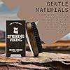 Striking Vikings Spazzola da barba in setola di cinghiale per uomo - Spazzola da barba dal design ergonomico da 4,2" in legno di spiaggia di origine naturale #1