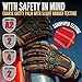 Cestus Deep II Grip, Extrication Gloves, PVC Palm, Kevlar-Stitched, Impact Gloves for Men (Red Palm, X-Large)