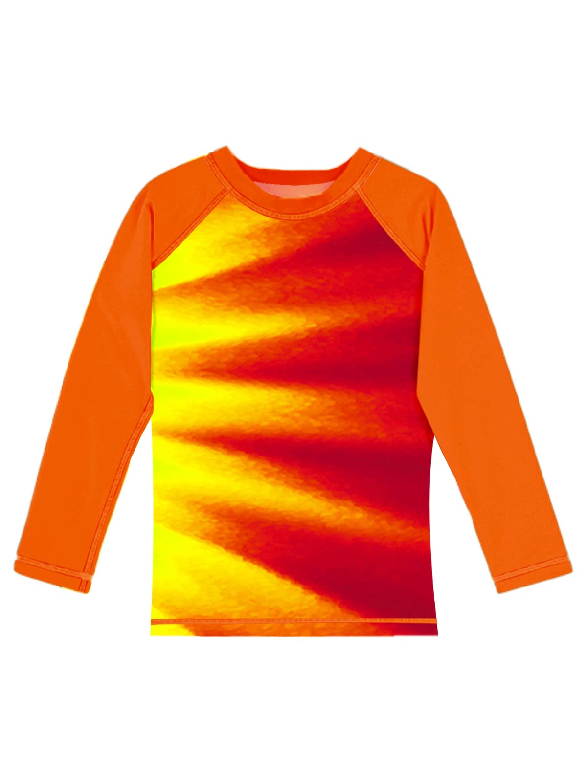 Remimi Unisex Kids Rash Guard Long Sleeve SPF 50+ Tie Dye Sun Shirt 3-12 Years
