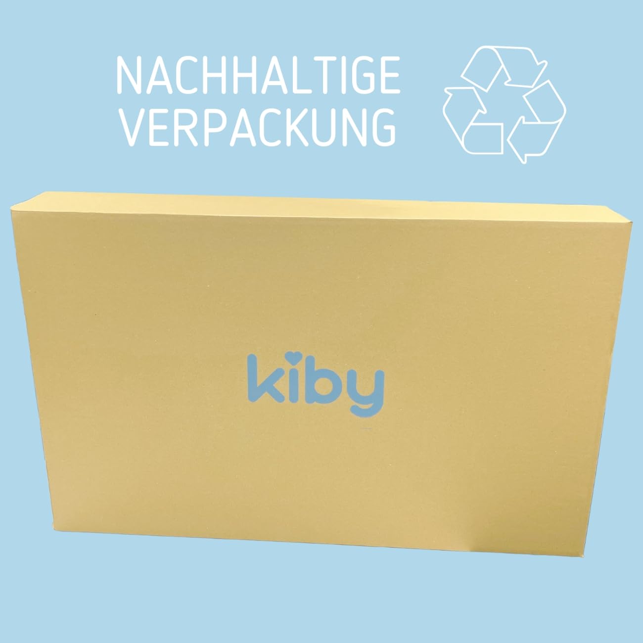 Kiby® Reisebettmatratze 120x60cm | Höhe 4 cm | (Oeko-TEX® & Certipur™ Zertifiziert) aus Aloe Vera, aufrollbar