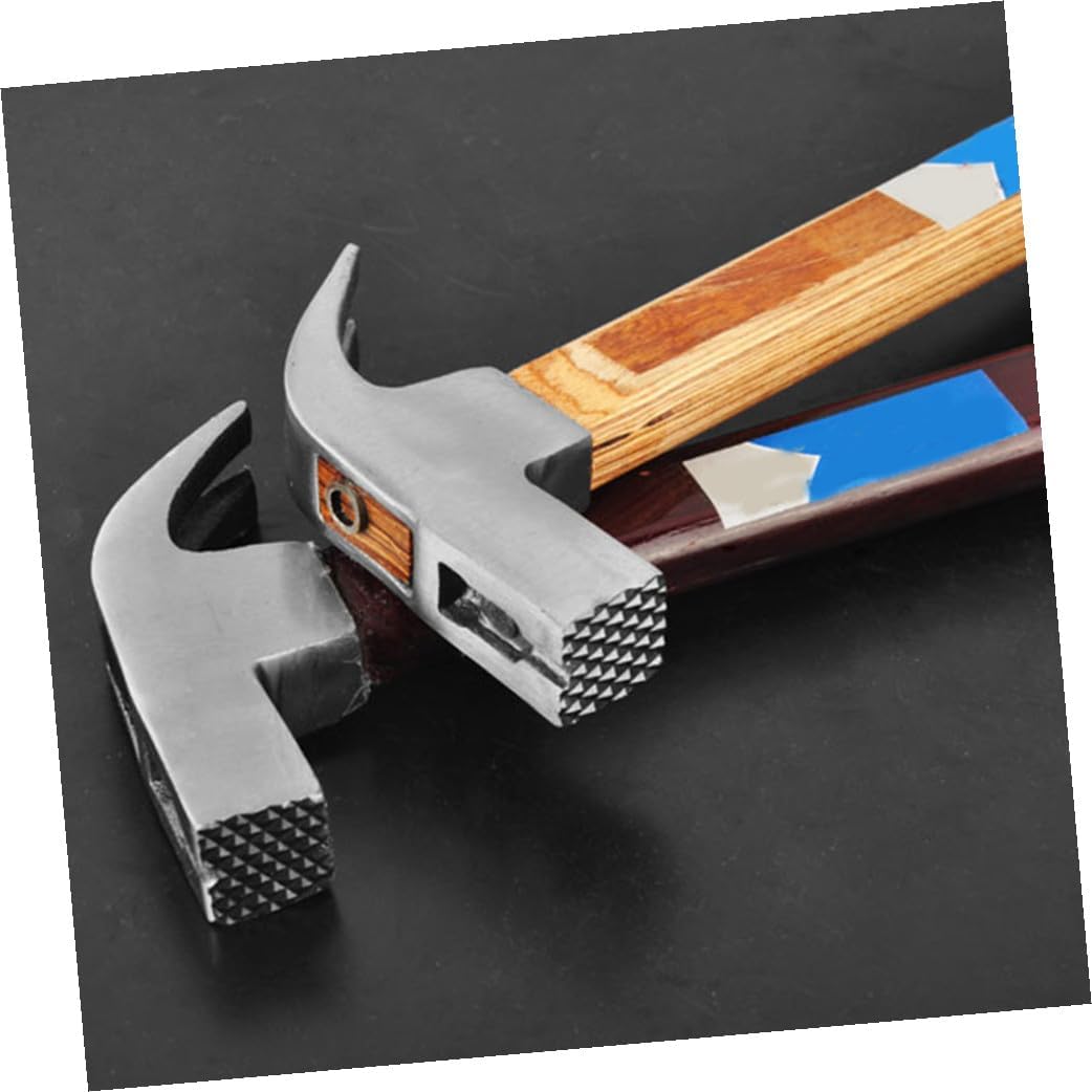 KOMBIUDA Compressed Wooden Handle Claw Hammer 0.35Lb Nail Pulling Hammer Non-Skid for Industrial and DIY Use