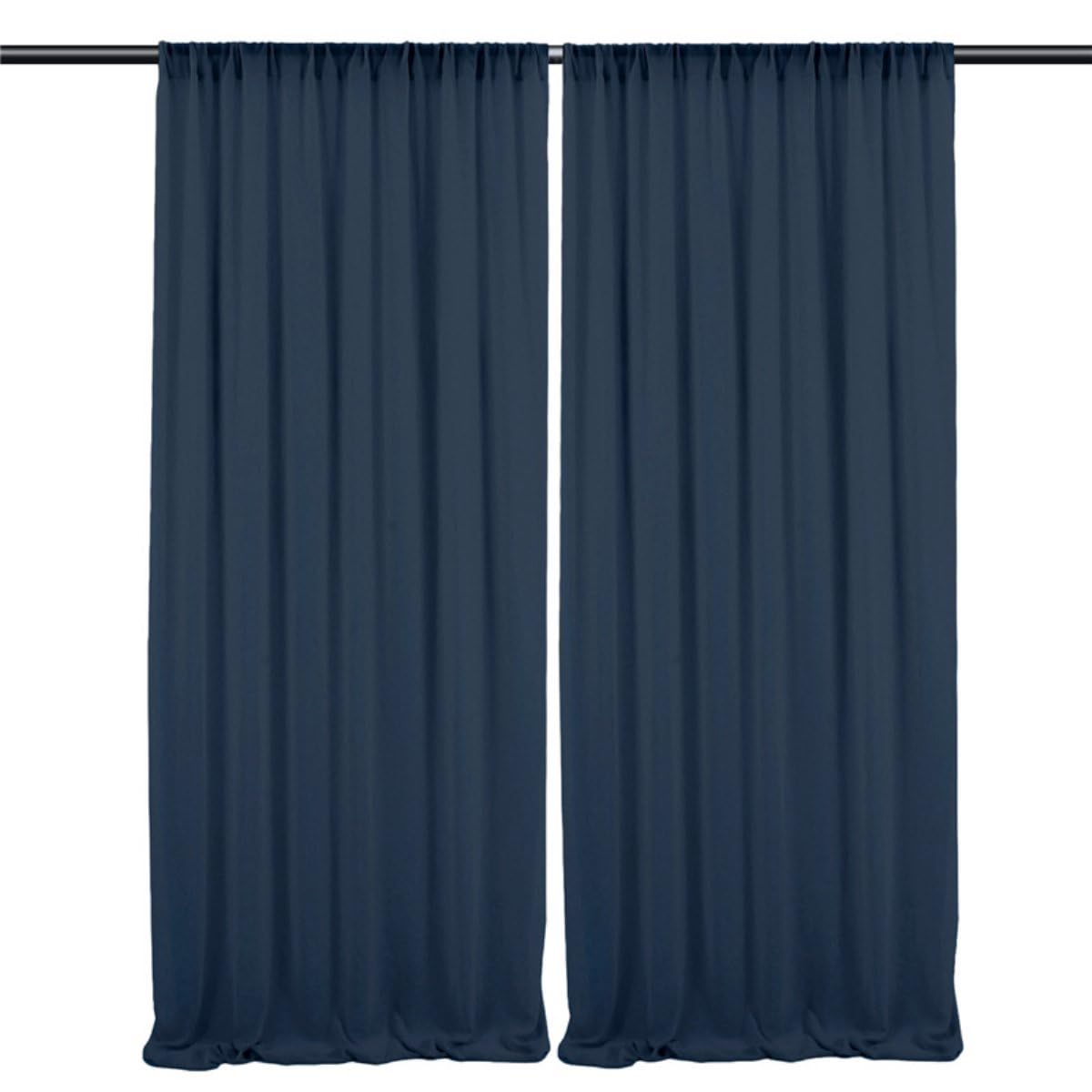 Cortinas de gasa para arco de boda 1,5x3M tela decorativa azul marino para fiestas