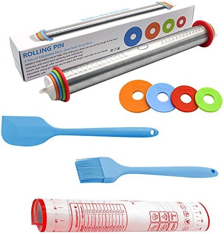 ROULEAU À PÂTISSERIE AVEC ANNEAUX AJUSTABLES | Passe-Temps 3000