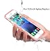 PISSION Waterproof Cases Full Protection Cover Transparent Bumper Compatible with 5.5inch iPhone 6/6S Plus (Rose Gold)
