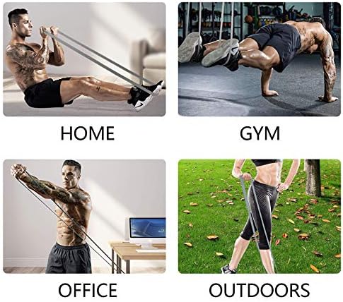 MKAS Long Resistance Bands Set Fabric Exercise Bands Resistance for Women, Cloth Loop Resistance Bands for Full Body Workout, Heavy Duty Stretch Fitness Bands Pull Up Assistance Resistance Bands Set