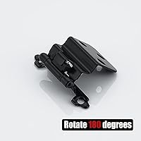 Vista 7 de JQK CH201-BK-P30 - Bisagras para puerta de gabinete de 3/8 pulgadas, color negro, paquete de 30 unidades, 15 pares de bisagras de cierre automático