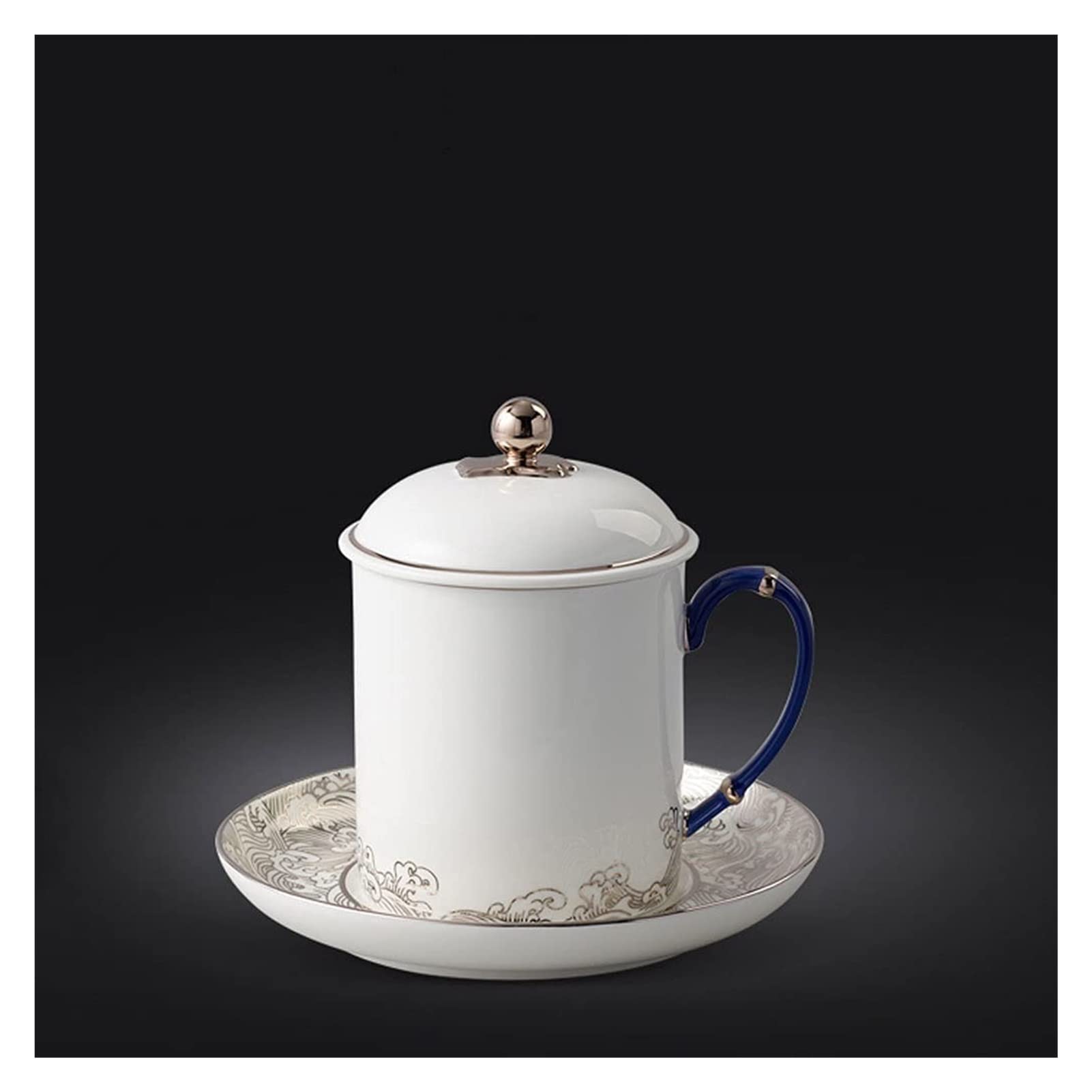 kubek kubek kawy duży kubek herbaty do biura i domu kubek kawy odpowiednie kubki porcelanowe do mikrofalówki biały kubek (kolor: A)