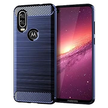 Capa para Motorola Moto One Vision, capa para Moto One Vision Plus, tecnologia de absorção de choque de TPU para Motorola Moto One Vision (azul, para Motorola Moto One Vision Plus)