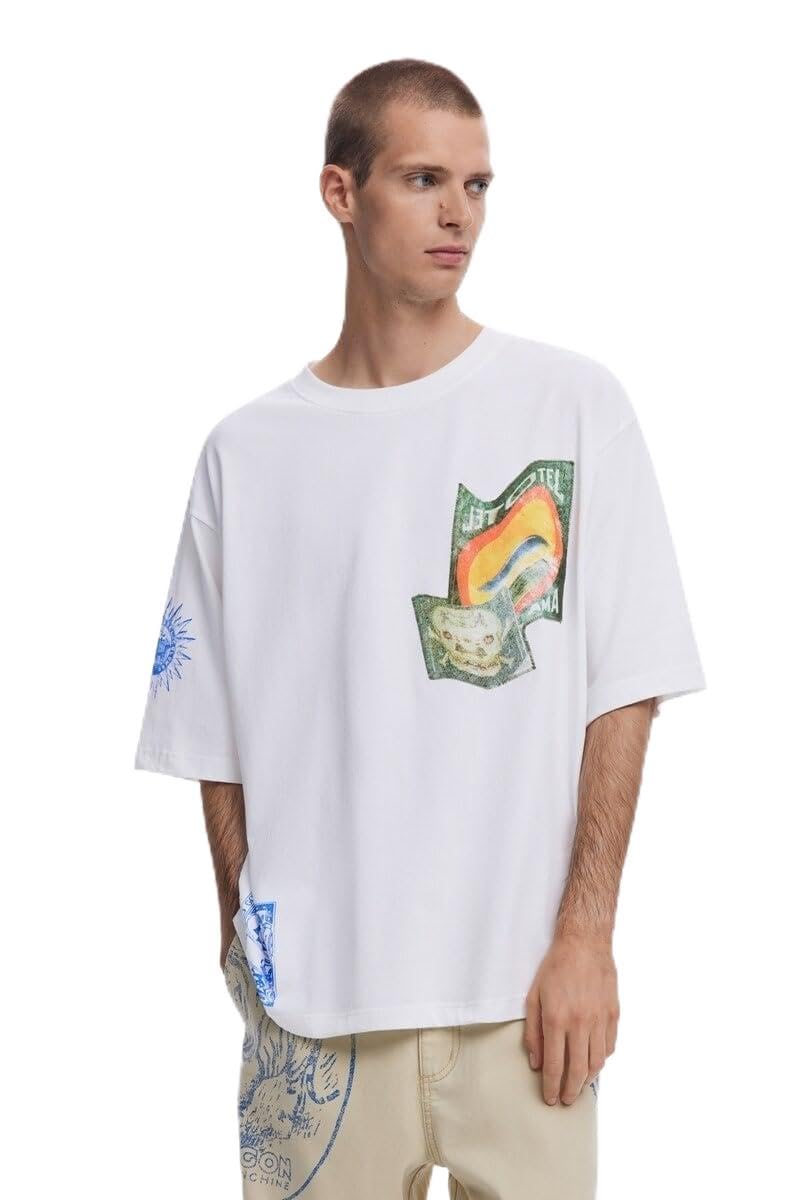 Desigual TS_Kiko, 1000 White, L