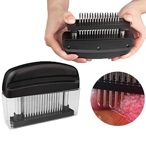 Meat Tenderizer Tool, Stainless Steel Meat Tenderizing Tool Sharp Needle Blade Meat Cooking