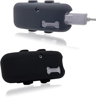 2 Pack Silicone Holder for Tractive GPS Pet Tracker,Rubber Accessories Cover Finder for Necklace,Secure Sturdy case with Strap for tractive tag for Dog cat Collar