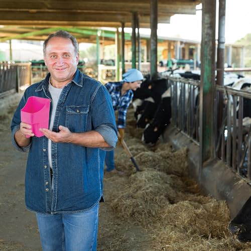Taluokong 6 Peças De Colher Plástico Para Ração Gado, Grãos Pesados, 2 Litros, Grande, Empilhável Ca