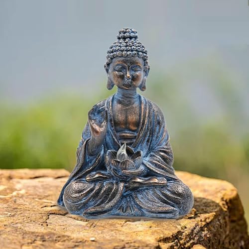 Statue de Bouddha pour illuminer un jardin sombre sans électricité