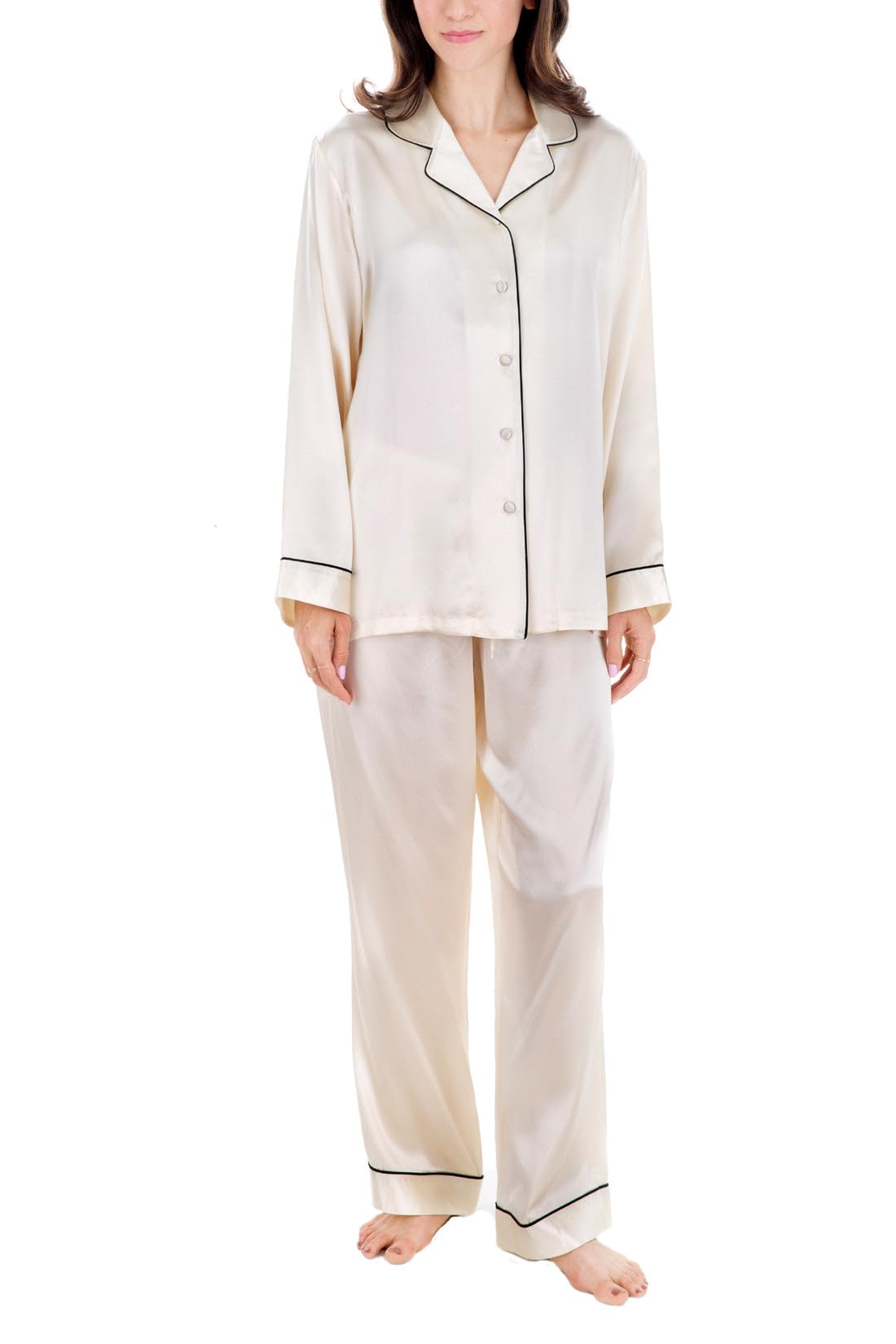OSCAR ROSSA Mulberry Silk Pajamas Set