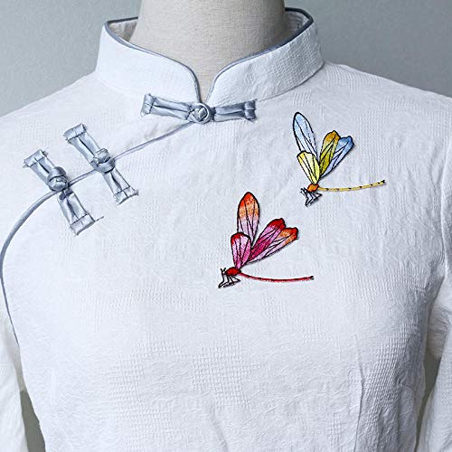 Patchs libellule thermocollants brodés de 6 pièces pour customiser vos vêtements