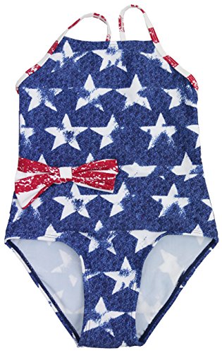 Image of ToBeInStyle Girl's Spaghetti Strap Printed Assorted Styles One Piece Swimsuit