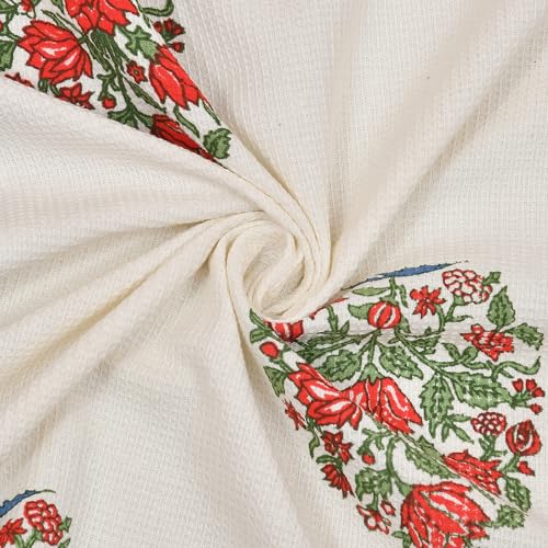 Image of Mafatlal Madhuban Full Size Bath Towel Combo - 100% Cotton, Lightweight & Ultra Absorbent | 76x147 cm | 250 GSM | Handcrafted Waffle Texture | Pack of 2 | Rose N Blue