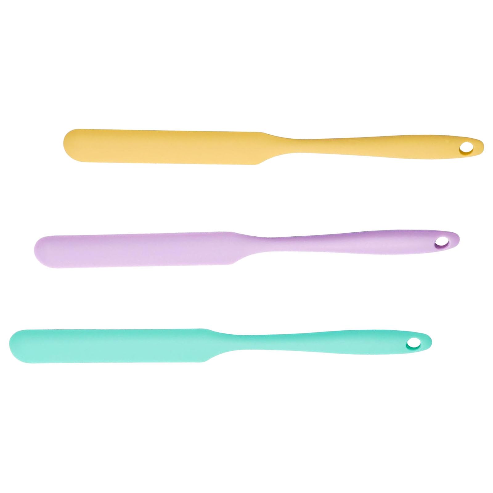 LXJLXD 3 Pieces Silicone Scraper Set with Gentle Edges Great for Baking Cooking and Food Ready Texture Flexible Elastomer Scrapers