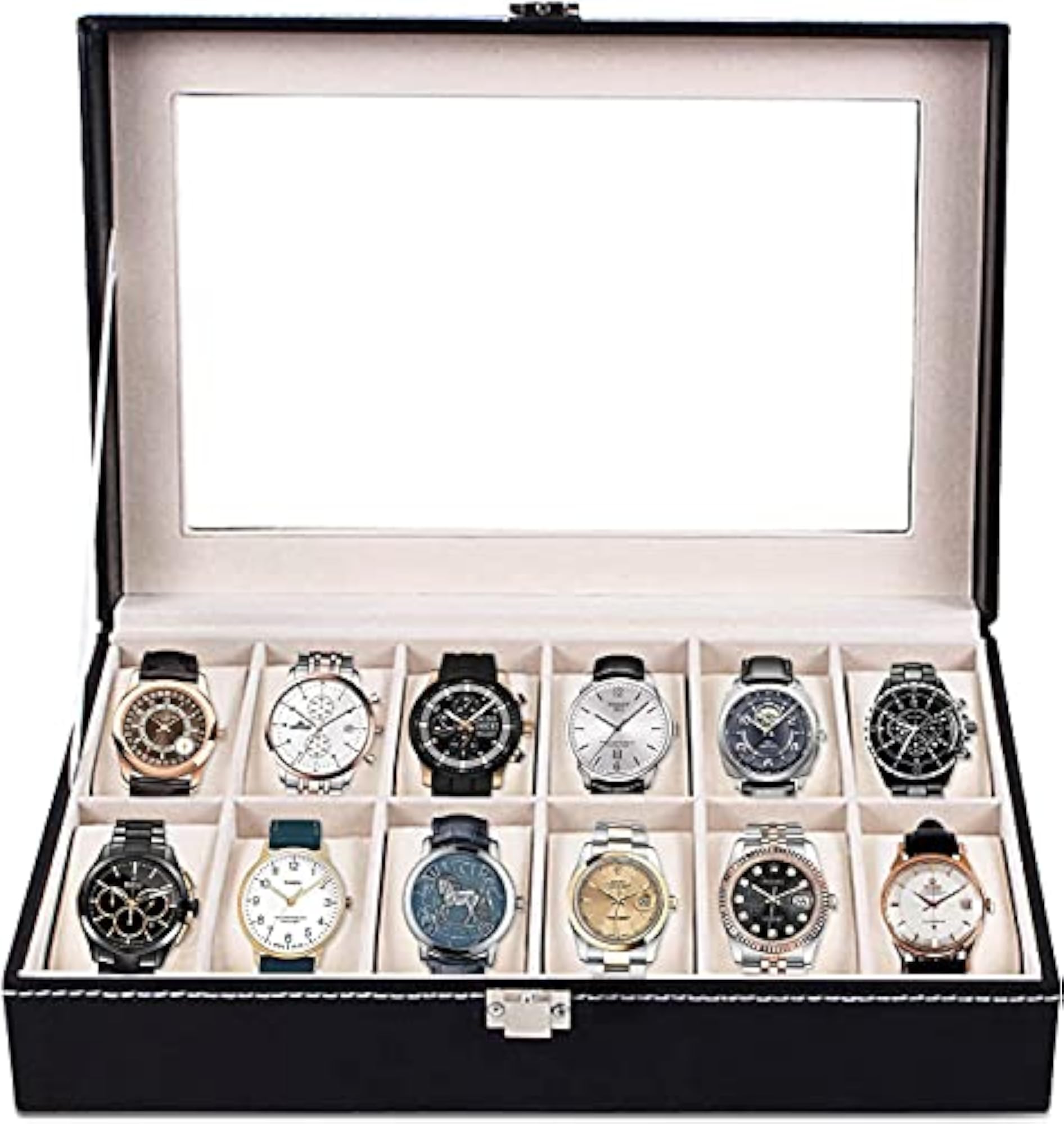 Watch Storage Box with 12 Compartments