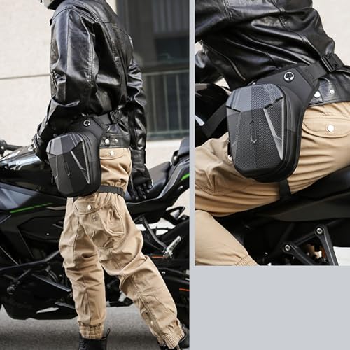 Riñonera de moto a prueba de salpicaduras con multibolsillos 6