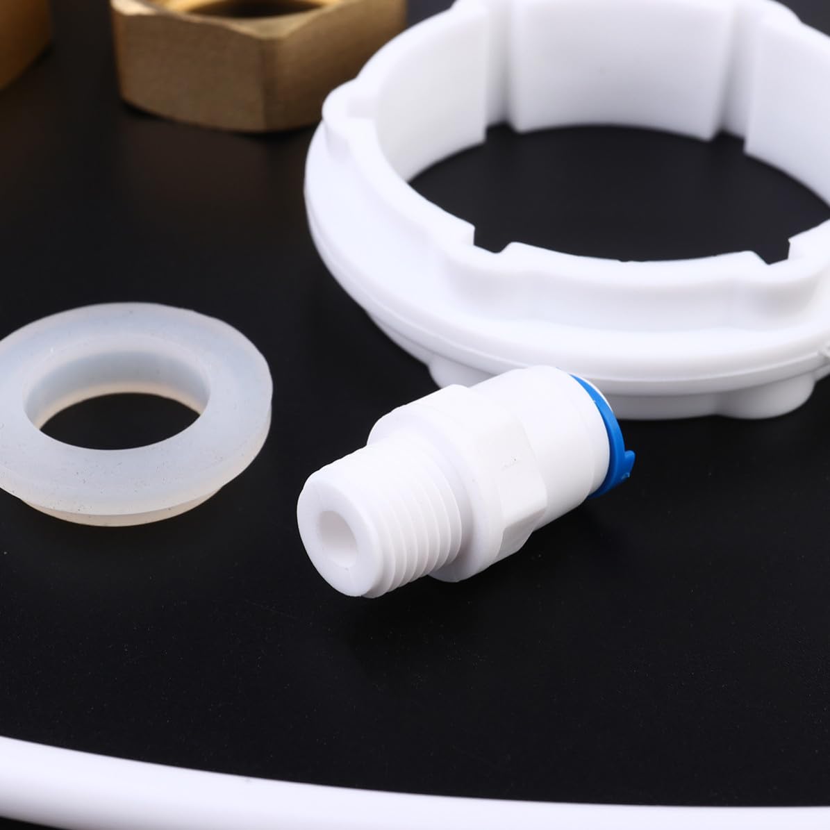 Filtro Frontal del Grifo Descalcificador para Baño 189l/h Dorado