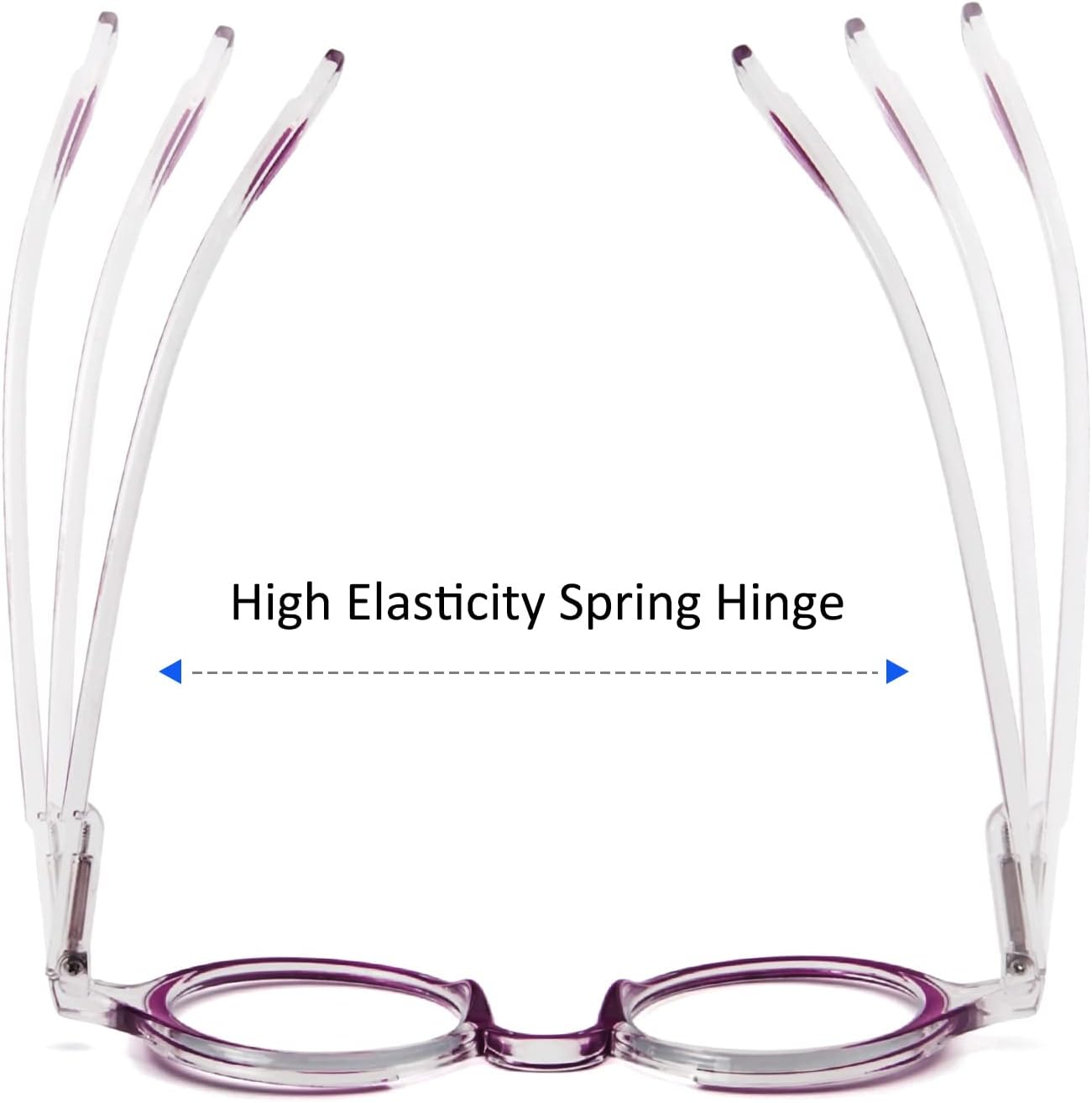 KoKoBin 3 Pack Small Round Reading Glasses Comfortable Readers Colored Stylish Frame for Women and Men - Image 7