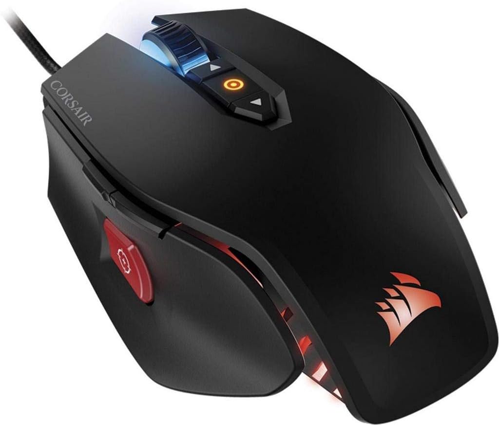 CORSAIR M65 Pro RGB - FPS Gaming Mouse - 12,000 DPI Optical Sensor - Adjustable DPI Sniper Button - Tunable Weights - Black