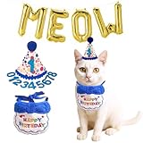 Cat Birthday Hat Decoration &...