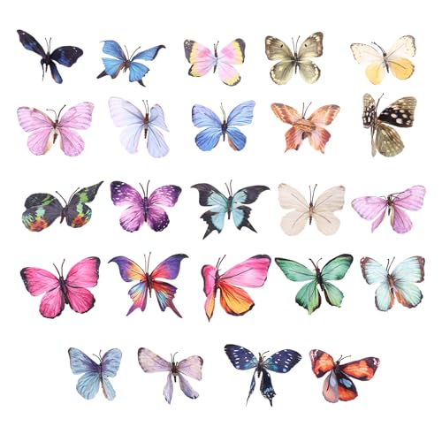 Flaroey Autocollants Muraux Réutilisables en Forme de Papillon 3D Utilisés pour la Décoration Familiale