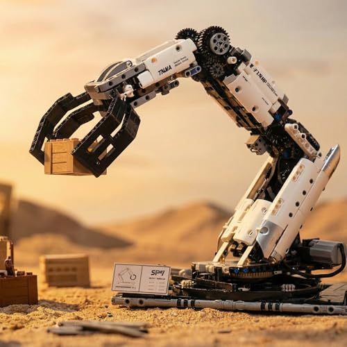 1029 PCS STEM Robotic Arm Kit for Kids Ages 8-16, Programmable DIY Robot Arm Building Toy with APP & Remote Control, Engineering Coding Robotics Kit, Educational Science Gift for Boys Girls - Image 2