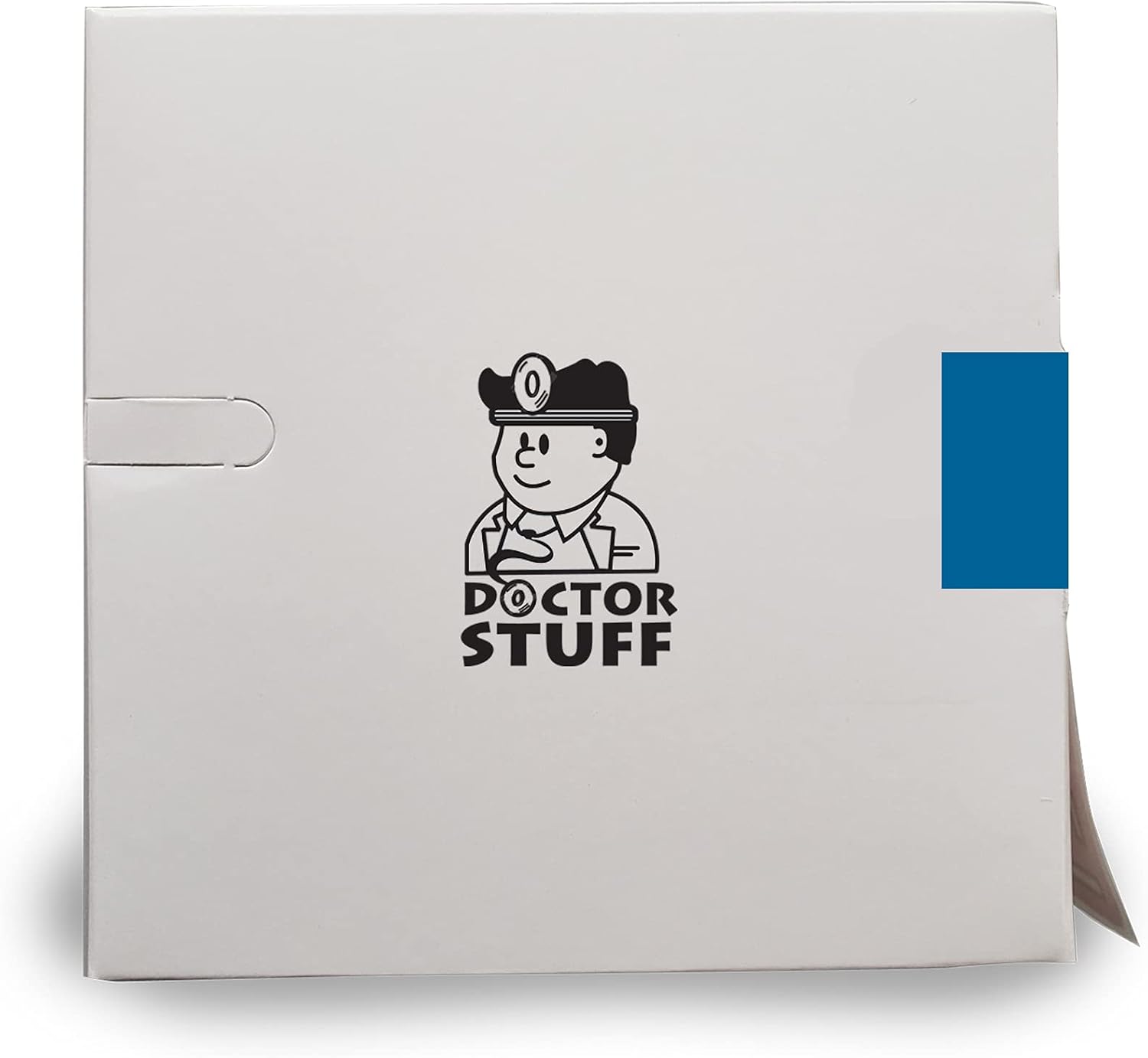 Doctor Stuff - Solid Color File Folder Labels, Ames Series, Unlaminated Solid Blue Stickers, 1-7/8" x 1-7/8", Roll of 500 Labels