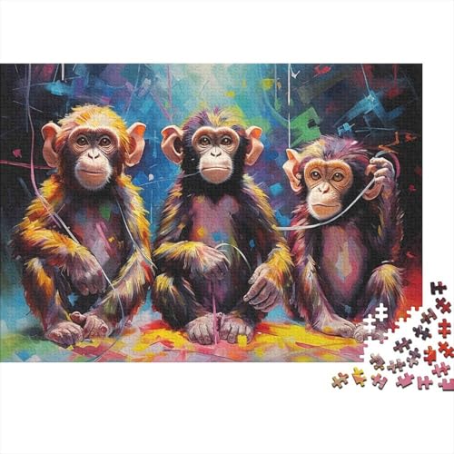 Puzzle de 1000 piezas de Monos Coloridos para Tardes de Entretenimiento en Familia