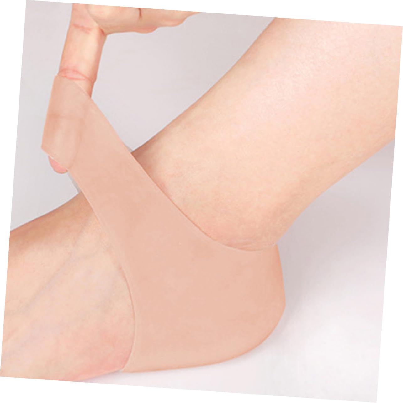 FRCOLOR Heel Pads Heel Protection Silicone Foot Care Socks Moisturizing Sleeves for Night Use for Dry Heels