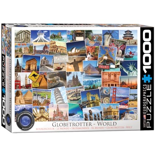 Rompecabezas EuroGraphics World Globetrotter (1000 piezas) miniatura 1